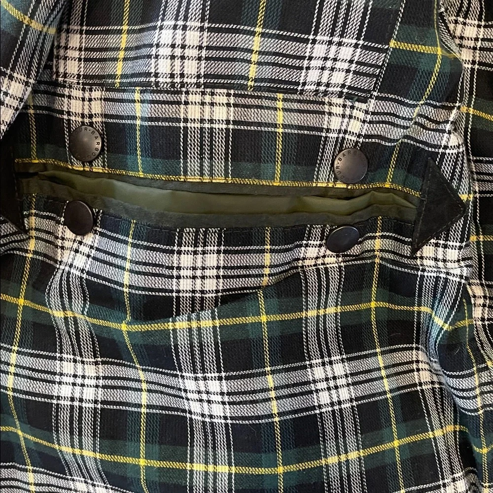 Barbour Men's oil waxed canvas Dark Green Military Field Jacket Men’s L - Picture 5 of 6